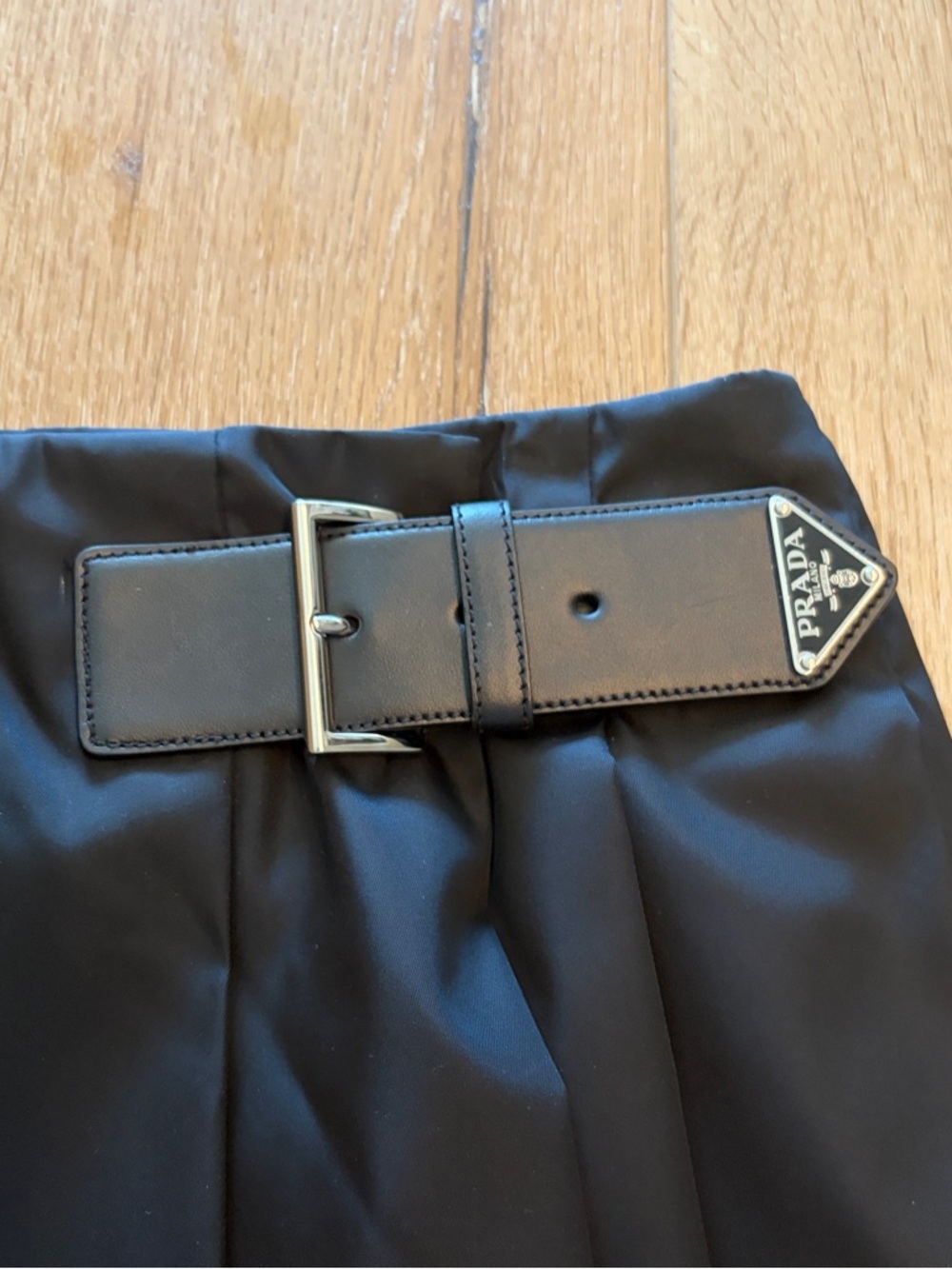 Prada Pleated Re-Nylon miniskirt - Picture 3 of 14
